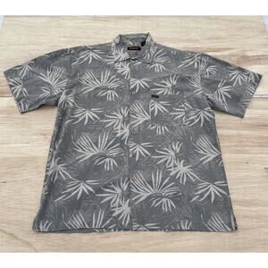 WOLVERINE Casual Button Down Shirt Short Sleeves Floral‎ Men's Green SIZE XL